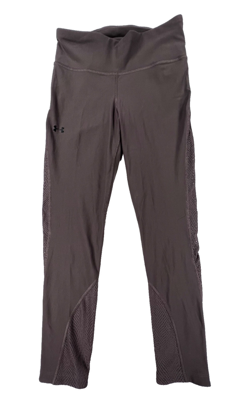 Under Armour Heat Gear High Waisted Leggings in Dusky Grey (Women's S)